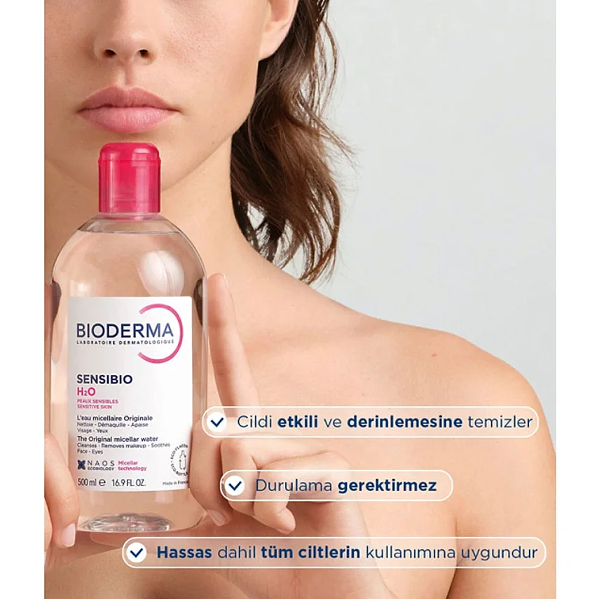 Bioderma Sensibio H2O Cilt ve Makyaj Temizleme Misel Suyu 100 ml - 2