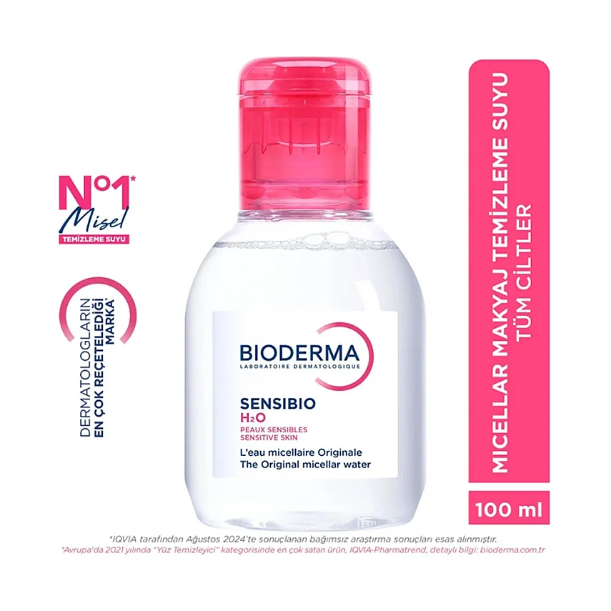 Bioderma Sensibio H2O Cilt ve Makyaj Temizleme Misel Suyu 100 ml - 1