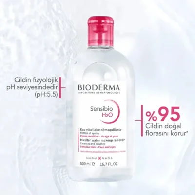 Bioderma Sensibio H2O Cilt ve Makyaj Temizleme Misel Suyu 250 ml - 6