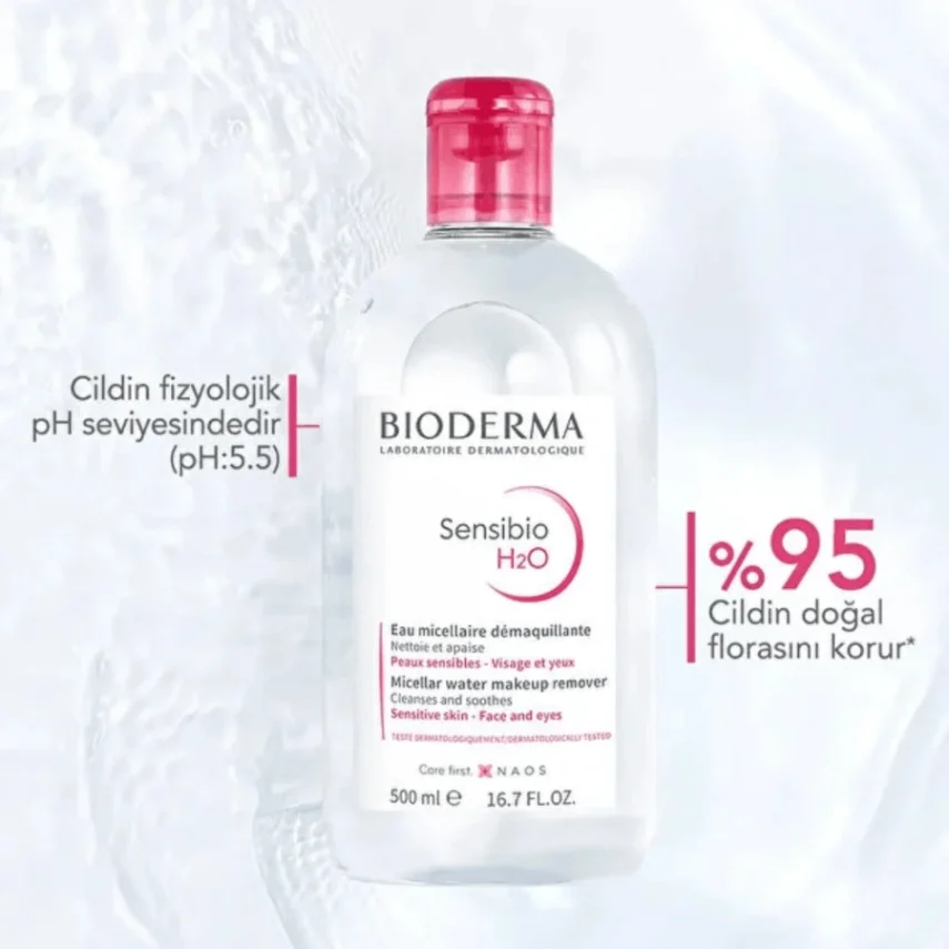 Bioderma Sensibio H2O Cilt ve Makyaj Temizleme Misel Suyu 250 ml - 6