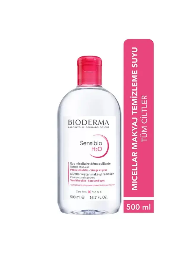Bioderma Sensibio H2O Cilt ve Makyaj Temizleme Misel Suyu 500 Ml - 1