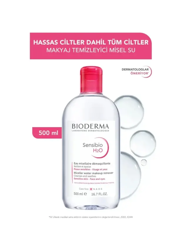 Bioderma Sensibio H2O Cilt ve Makyaj Temizleme Misel Suyu 500 Ml - 2