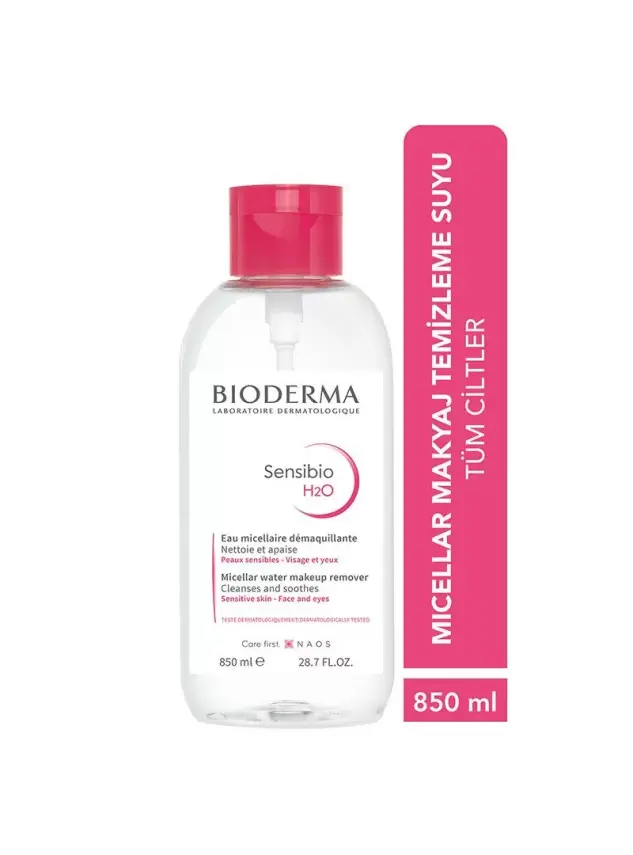 Bioderma Sensibio H2O Cilt ve Makyaj Temizleme Misel Suyu 850 ml - 1
