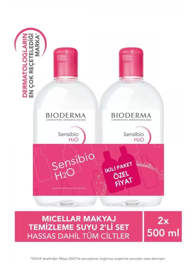 Bioderma Sensibio H2O İkiz Kofre 500 ml+500 ml - 1