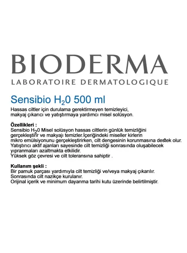 Bioderma Sensibio H2O İkiz Kofre 500 ml+500 ml - 4