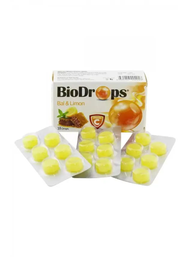 BioDrops Bal & Limon 18 Pastil - 1