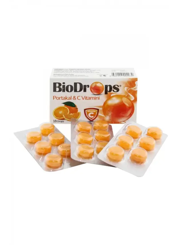 BioDrops Portakal & C Vitamini 18 Pastil - 1
