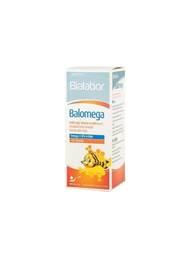 Biolabor Balomega Ballı Vitaminli Omega 3 Şurubu 200 ml - 1