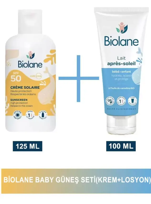 Biolane Baby Güneş Seti - Krem + Losyon - - 4