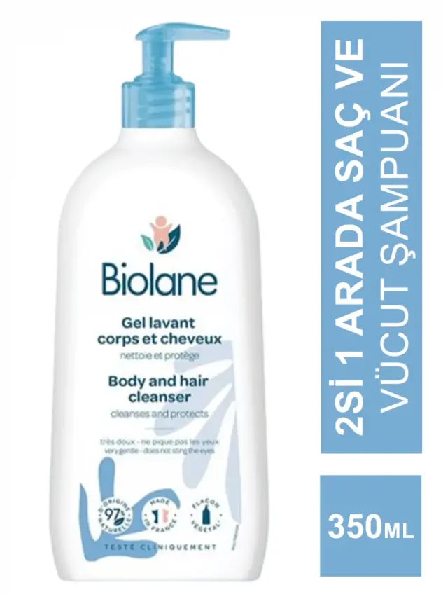 Biolane Body and Hair Cleanser - Saç ve Vücut Şampuanı - 350 ml - 1