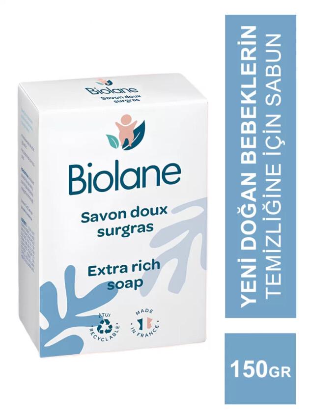 Biolane Extra Rich Soap - Lipid Zengini Sabun - 150gr - Biolane