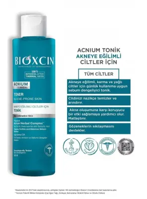Bioxcin Acnium Akneye Eğilimli Ciltler İçin Tonik 200 ml - 2