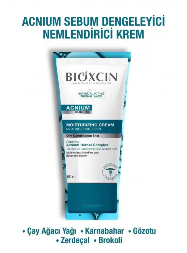 Bioxcin Acnium Sebum Dengeleyici Nemlendirici Krem 50 ml - 3