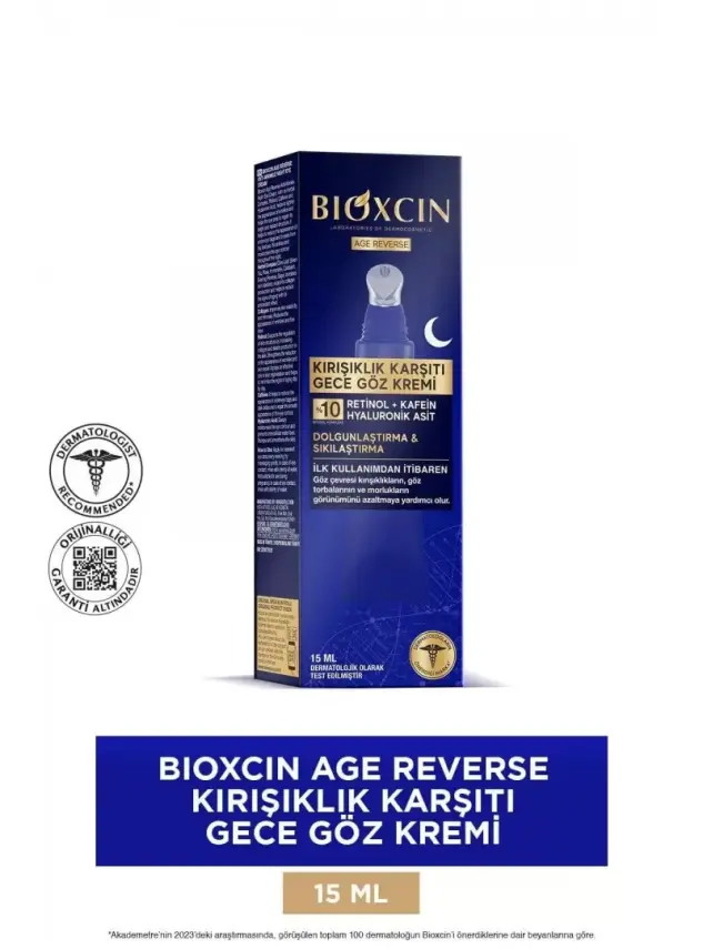 Bioxcin Age Reverse Kırışıklık Karşıtı Gece Göz Kremi 15 ml - 1