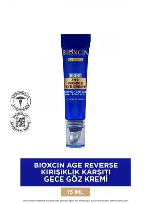 Bioxcin Age Reverse Kırışıklık Karşıtı Gece Göz Kremi 15 ml - 2