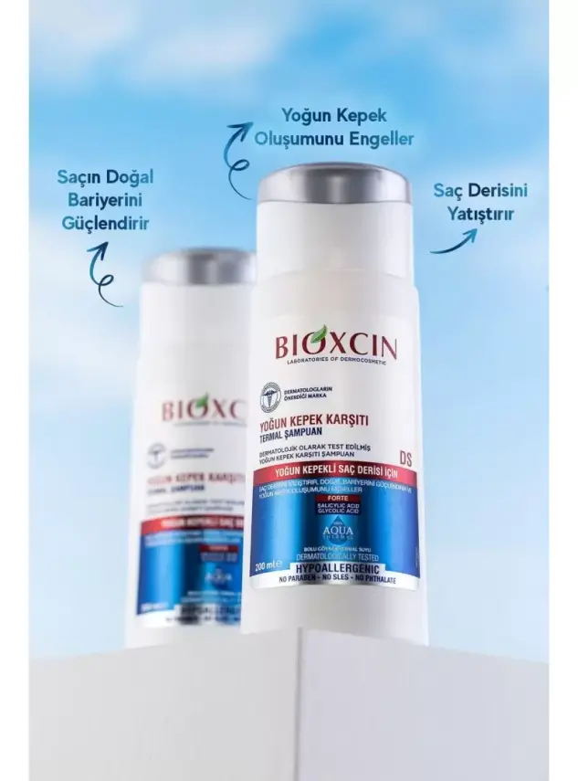 Bioxcin Aqua Thermal Kepek Karşıtı+Yoğun Kepek Karşıtı Şampuan Seti 200 ml + 300 ml - 2