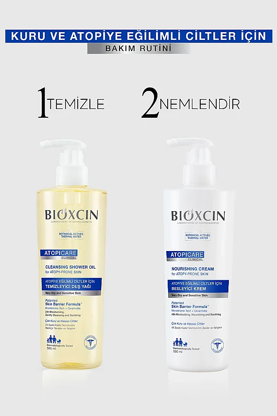 Bioxcin Atopicare Atopiye Eğilimli Ciltler İçin Besleyici Krem 500 ml - 6