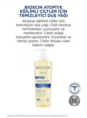 Bioxcin Atopicare Atopiye Eğilimli Ciltler İçin Temizleyici Duş Yağı 500 ml - 3