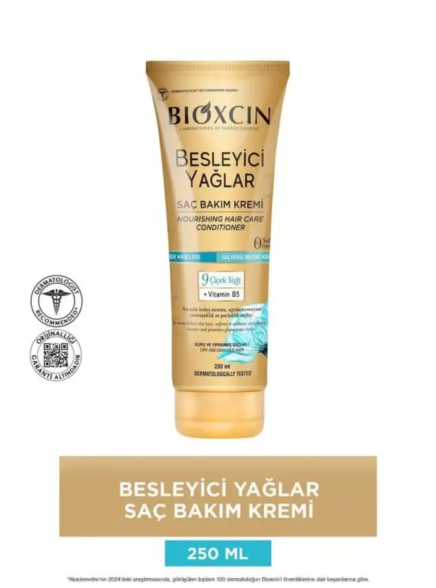 Bioxcin Besleyici Yağlar Saç Bakım Kremi 250ml - 1