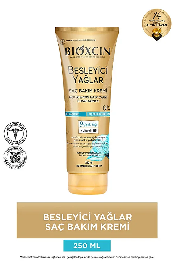 Bioxcin Besleyici Yağlar Saç Bakım Kremi 250ml - 1