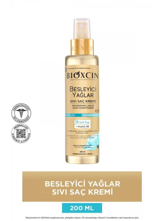 Bioxcin Besleyici Yağlar Sıvı Saç Kremi 200ml - Bioxcin