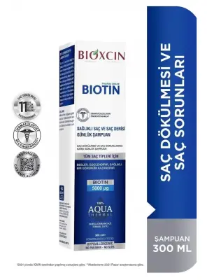 Bioxcin Biotin Şampuan 300 ml | Tüm Saç Tipleri - 1