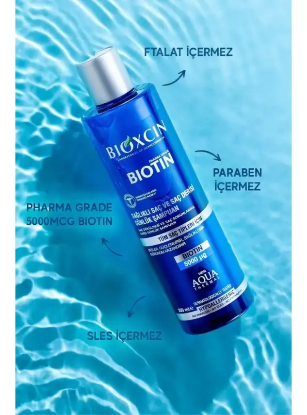 Bioxcin Biotin Şampuan 300 ml | Tüm Saç Tipleri - 3