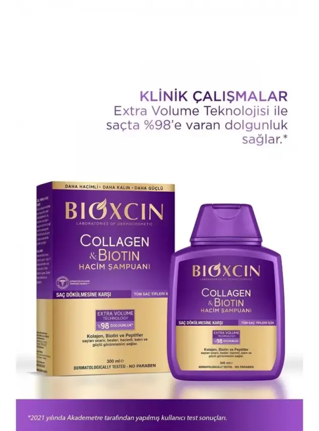 Bioxcin Collagen & Biotin Hacim Şampuanı 300 ml - 5