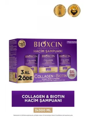 Bioxcin Collagen & Biotin Hacim Şampuanı 3AL2ÖDE - 1