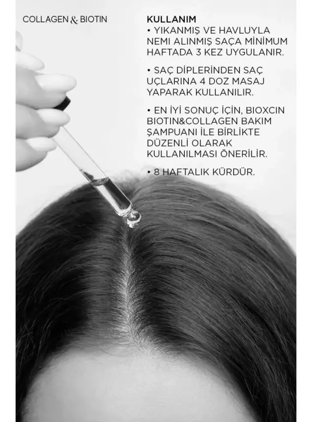 Bioxcin Collagen & Biotin Hacim Veren Saç Serumu 100ml - 5