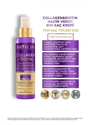 Bioxcin Collagen & Biotin Hacim Veren Sıvı Saç Kremi 150ml - 2