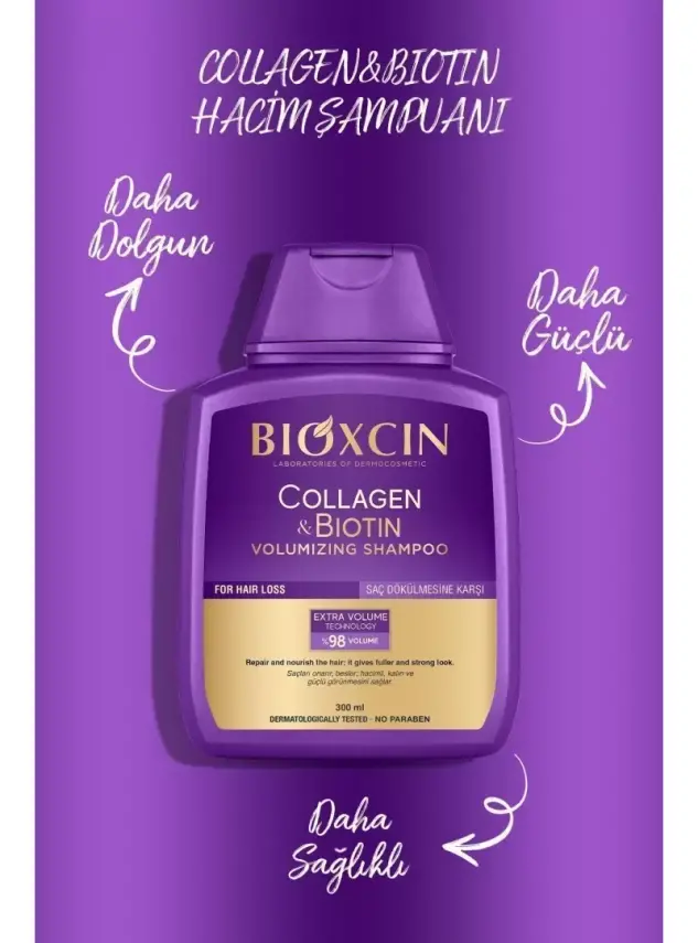 Bioxcin Collagen&Biotin Şampuan 300ml - 2.si %50 İndirimli - 3