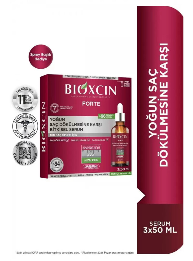 Bioxcin Forte 3'lü Serum 3 x 50 ml - Bioxcin