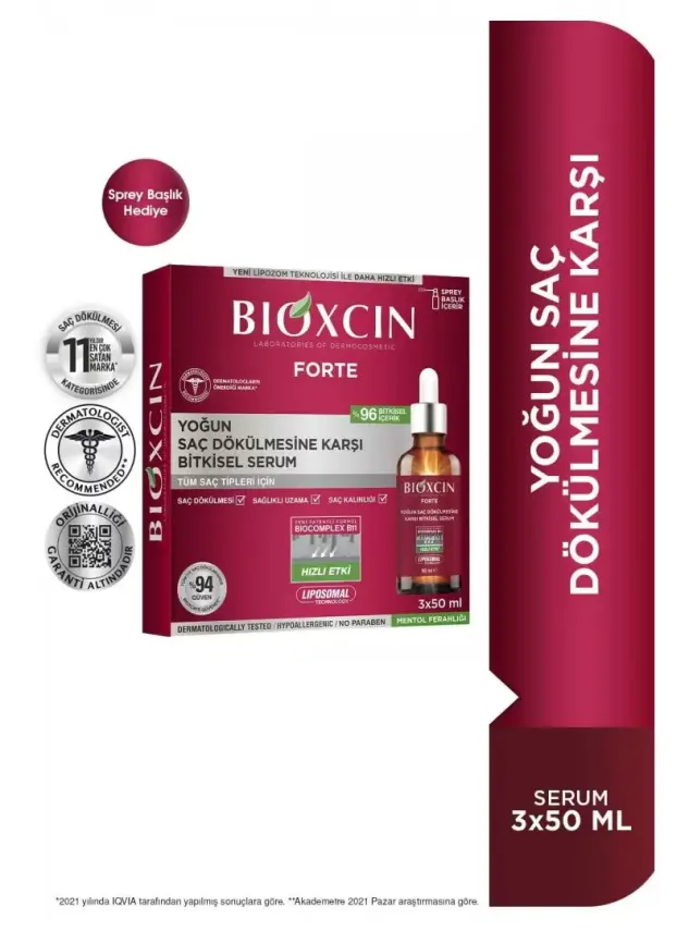 Bioxcin Forte 3'lü Serum 3 x 50 ml - 1