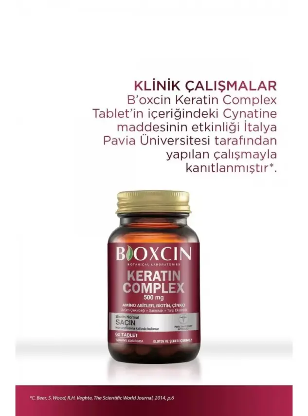 Bioxcin Forte Keratin Complex Tablet Takviye Edici Gıda 60 Tablet - 2
