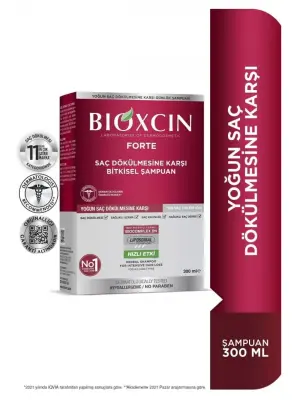 Bioxcin Forte Saç Dökülmesine Karşı Bitkisel Şampuan 300 ml - 1