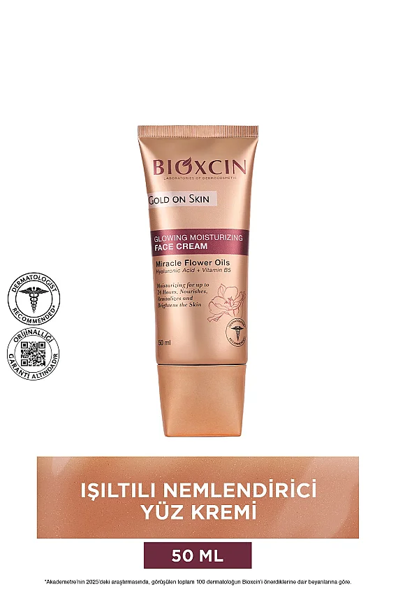 Bioxcin Gold On Skin Işıltılı Yüz Kremi 50 Ml Hyalüronik Asit, B5, Mucizevi Yağlar Glow - 2