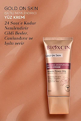 Bioxcin Gold On Skin Işıltılı Yüz Kremi 50 Ml Hyalüronik Asit, B5, Mucizevi Yağlar Glow - 4