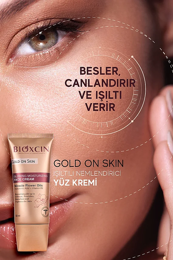 Bioxcin Gold On Skin Işıltılı Yüz Kremi 50 Ml Hyalüronik Asit, B5, Mucizevi Yağlar Glow - 5