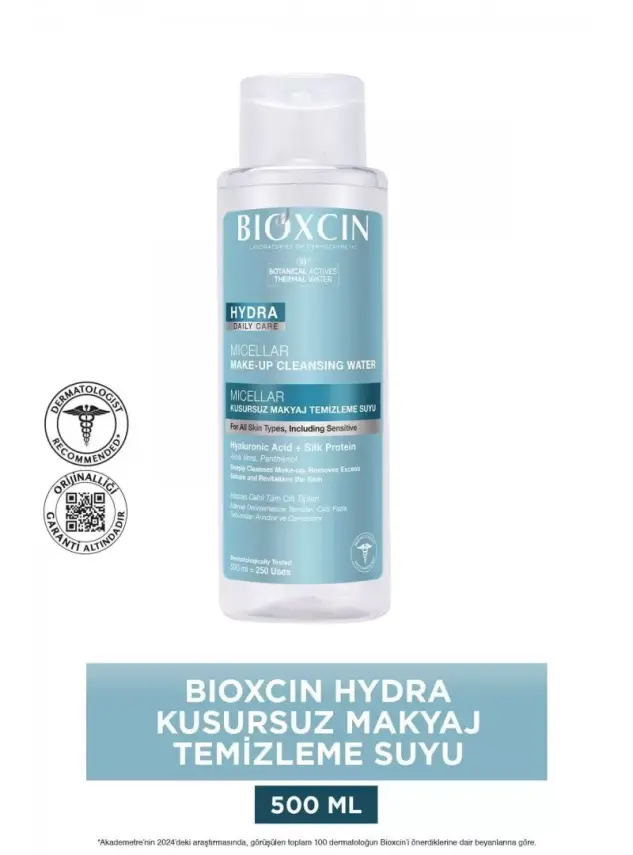 Bioxcin Hydra Micellar Kusursuz Makyaj Temizleme Suyu 500ml - 1