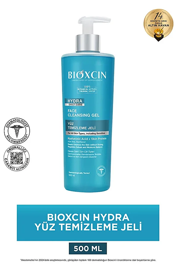 Bioxcin Hydra Yüz Temizleme Jeli 500 ml - 1