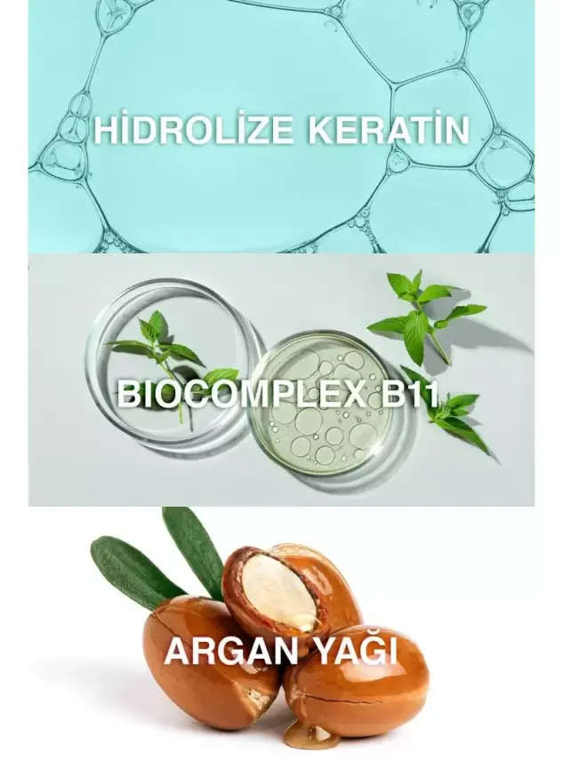 Bioxcin Keratin & Argan Onarıcı Saç Bakım Maskesi 225 ml - 3