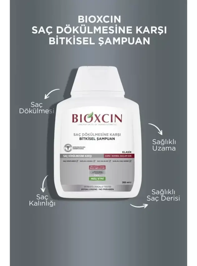 Bioxcin Klasik Şampuan Kuru-Normal Saçlar 3 al 2 öde - 3