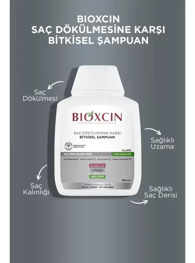 Bioxcin Klasik Şampuan Yağlı Saçlar 3 al 2 öde - 3
