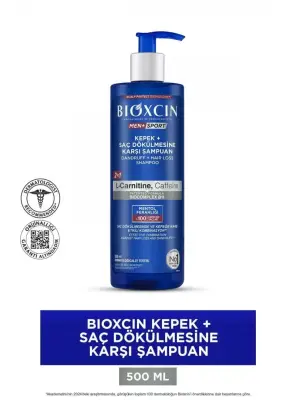 Bioxcin Men Kepek Önleyici Saç Dökülmesine Karşı Şampuan 500ml - 1