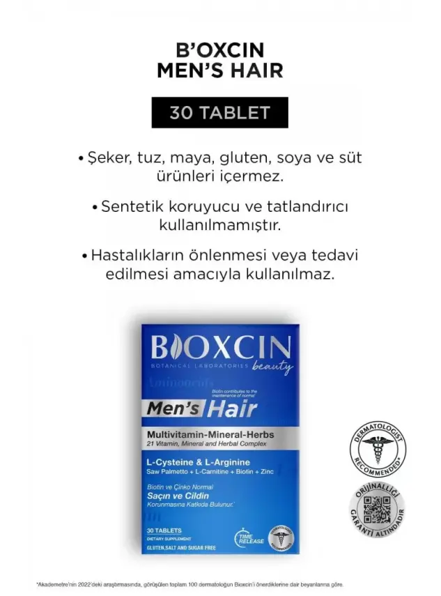 OUTLET - Bioxcin Men’s Hair 30 Tablet - 3