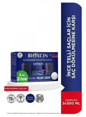 Bioxcin Quantum Şampuan Kuru-Normal Saçlar 3 al 2 öde - 1