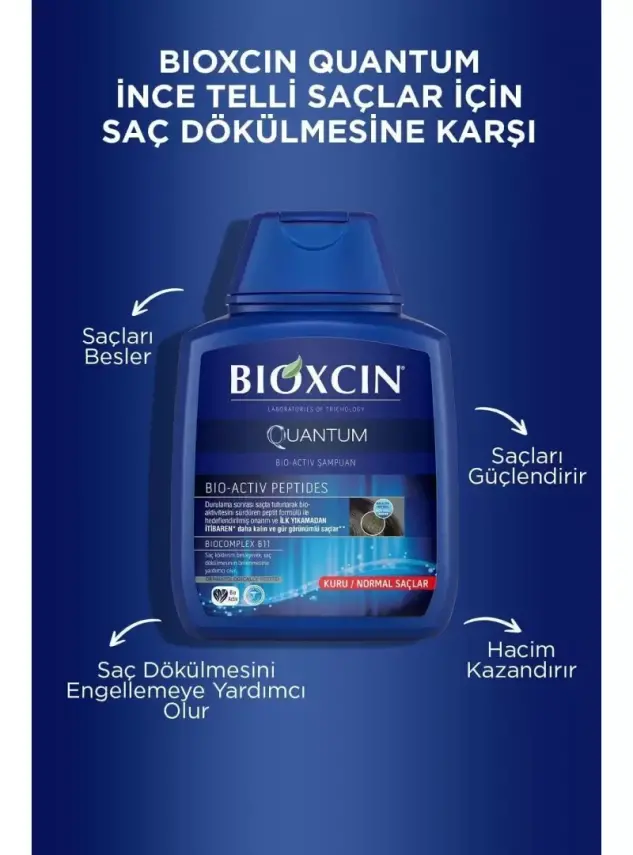 Bioxcin Quantum Şampuan Kuru-Normal Saçlar 300 ml - 3