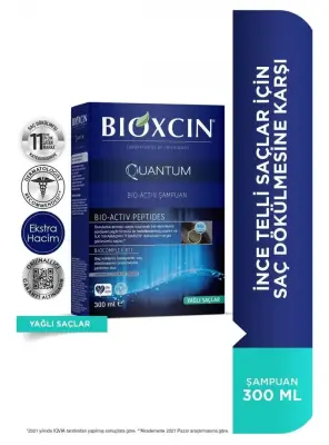 Bioxcin Quantum Şampuan Yağlı Saçlar 300 ml - 1