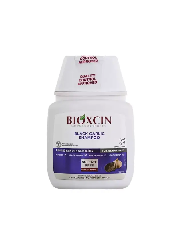 Bioxcin Siyah Sarımsak Şampuanı 100 ml - Güçsüz Saçlar - Seyahat Boy - 2